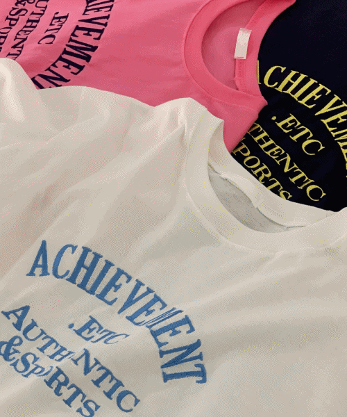 [3color] ETC 자수 여름 면 루즈핏 반소매 반팔티 반팔 티셔츠